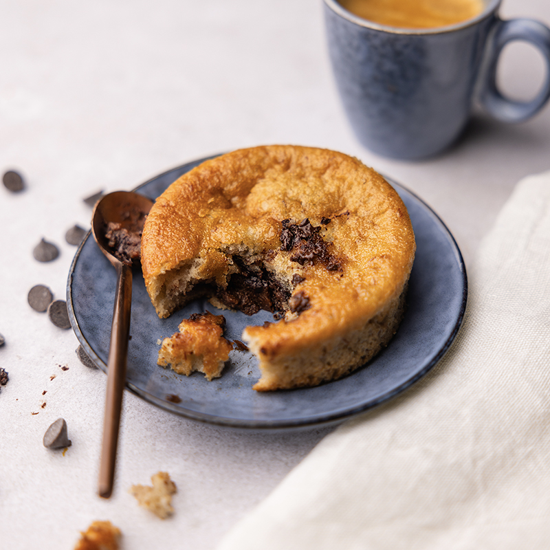 Banana bread, coeur chocolat