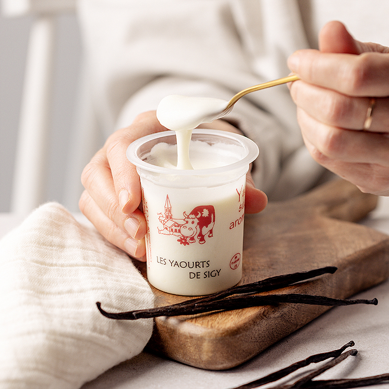 Image of (1) Yaourt vanille - La ferme de Sigy