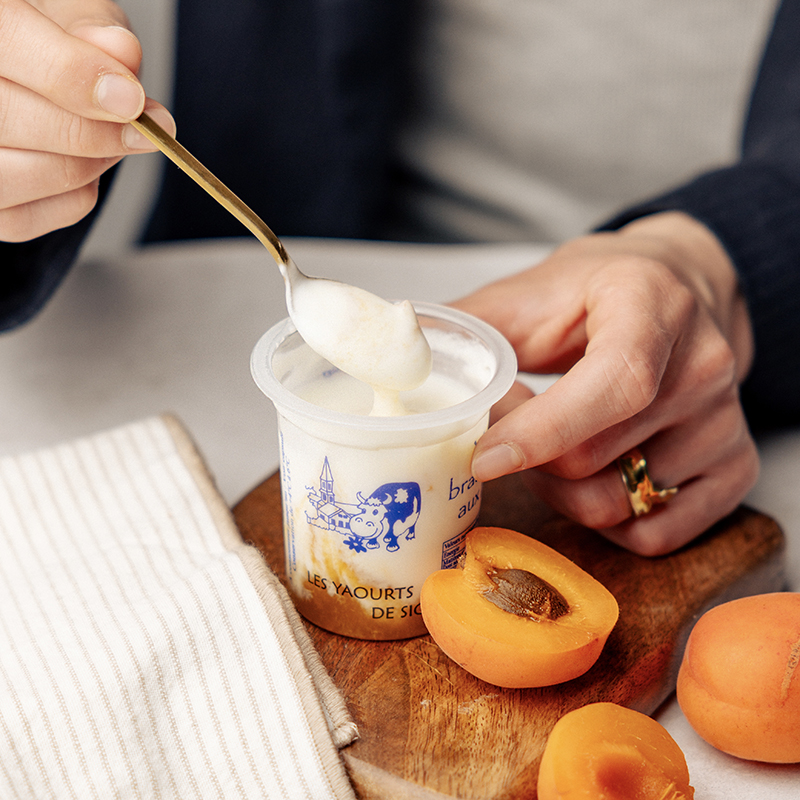 Image of (2) Yaourt abricot - La ferme de Sigy